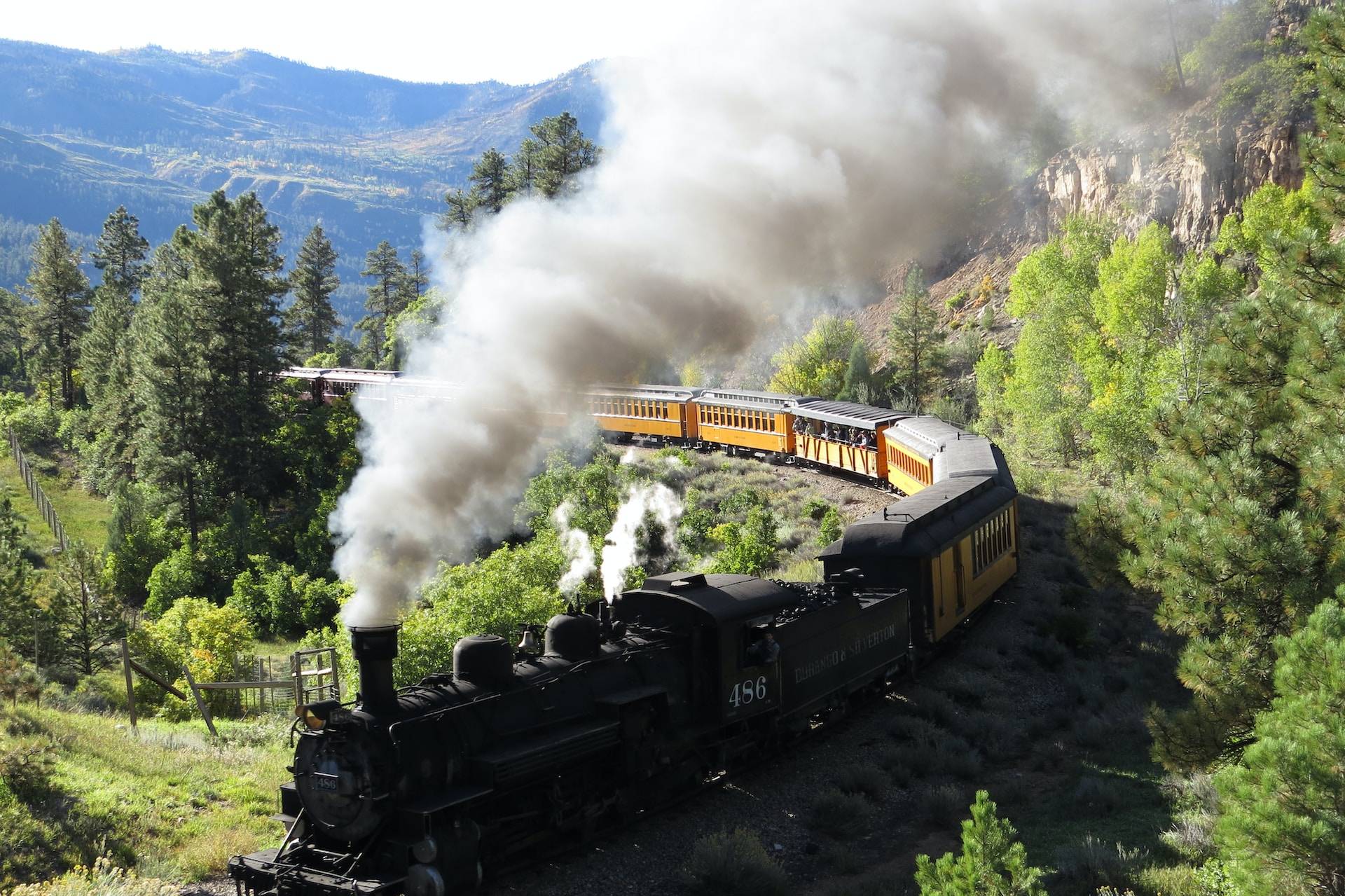 a train in Durango, CO