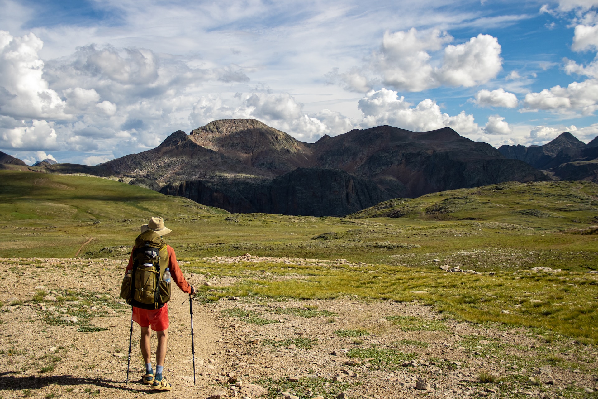 hiker on the Colorado Trail